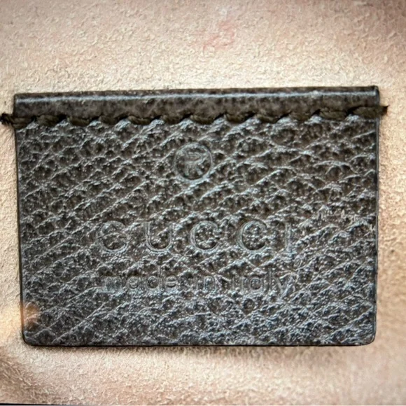 Gucci Brown and Green Round Shoulder Bag